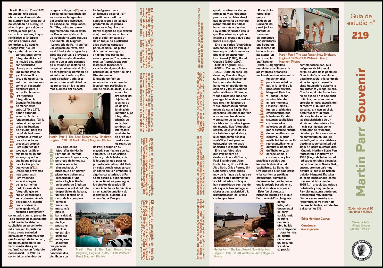Souvenir — Páginas interiores