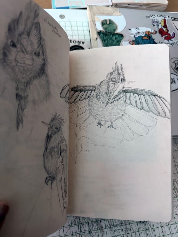 Bitácora — El mismo barbudito, con las alas abiertas
